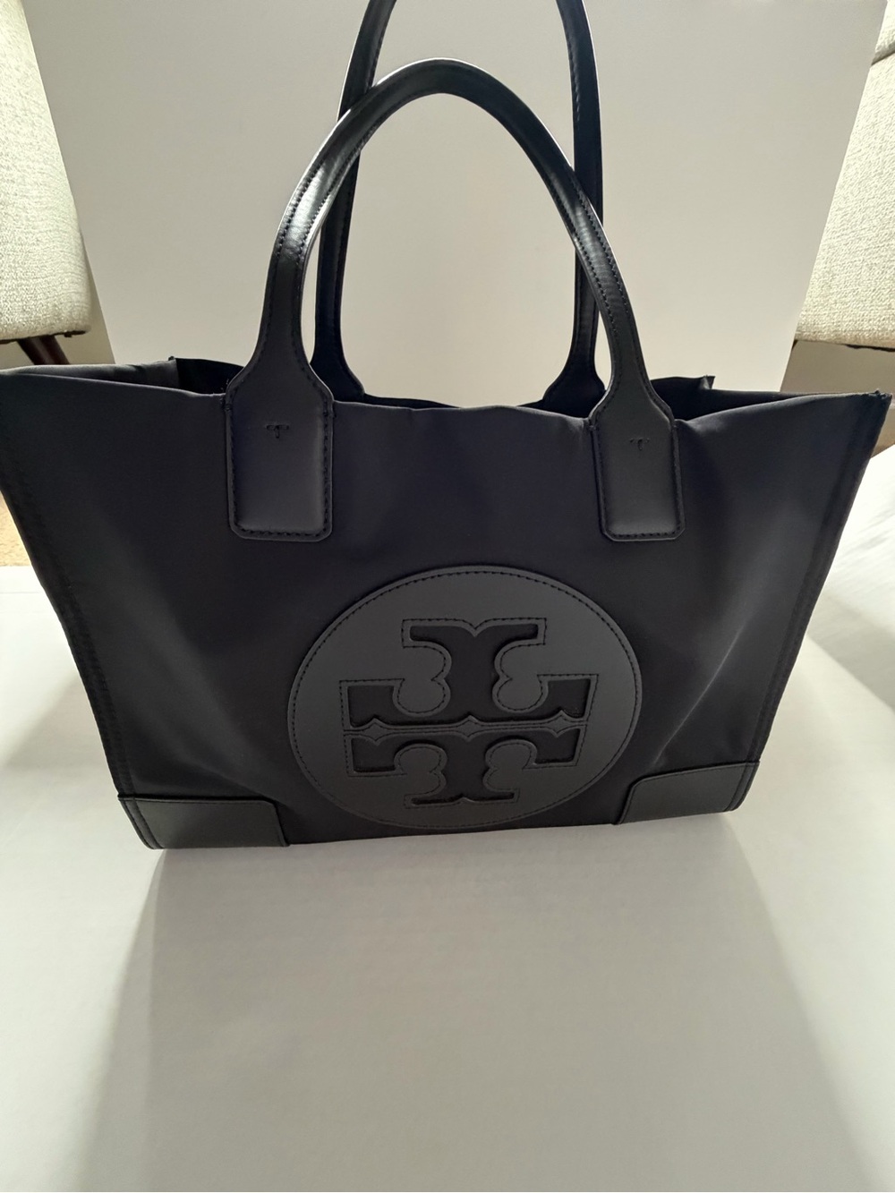 Tory Burch Black Logo Tote